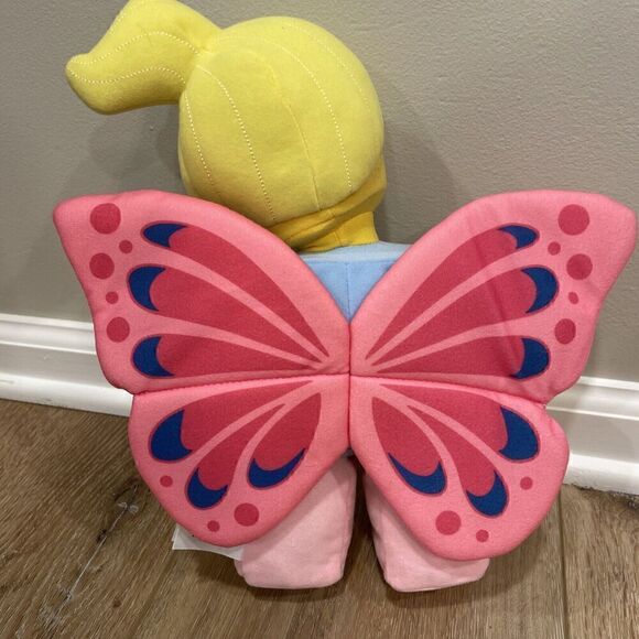LEGO ICONIC Butterfly Girl with Flowers RARE 12" Plush Figure Character - Picture 6 of 7